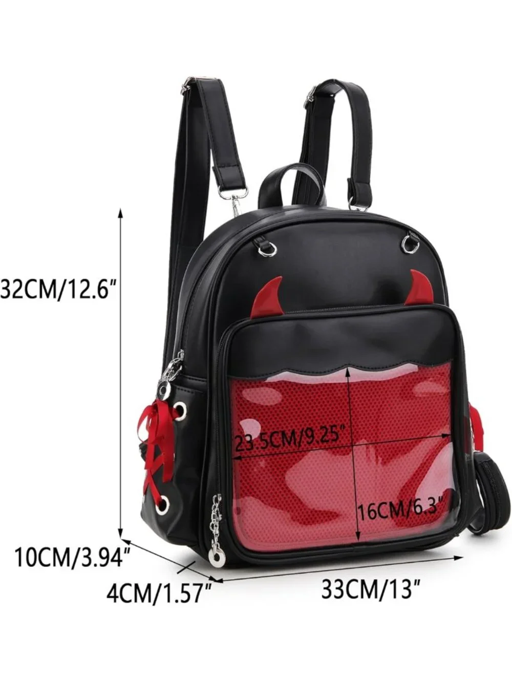 Gothic Multi-Purpose Backpack for Women | Cosplay & Halloween Enamel Pin Bag
